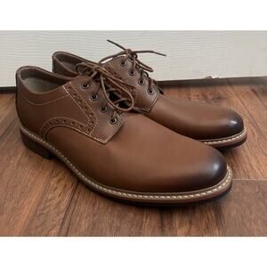 BOSTONIAN Brown Leather Melshire Lace Up Oxford Dress Shoes